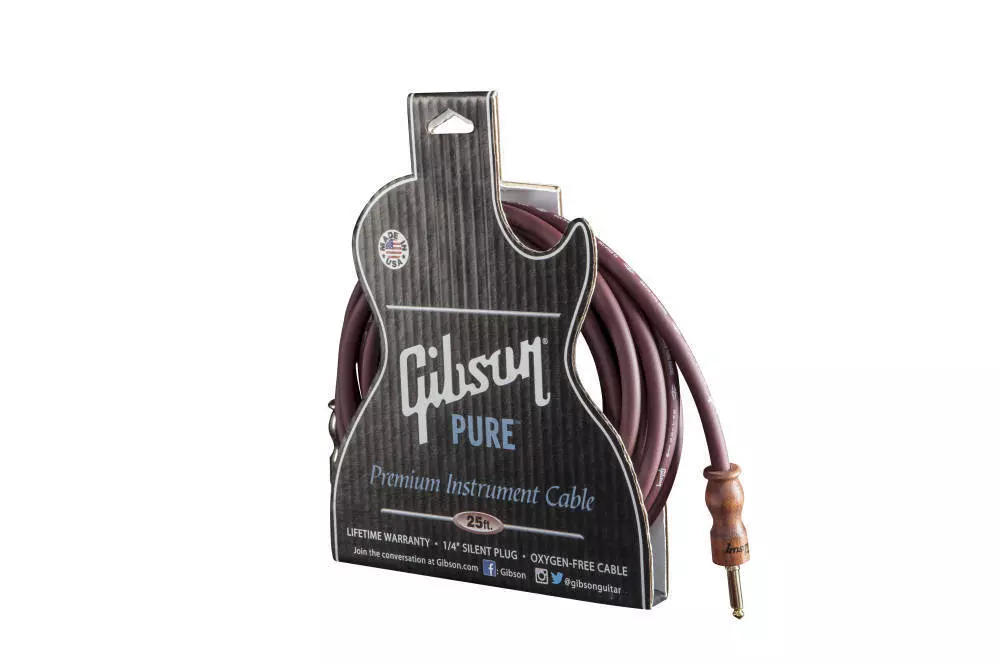Pure Cable 25\' Cherry Instrument Cable